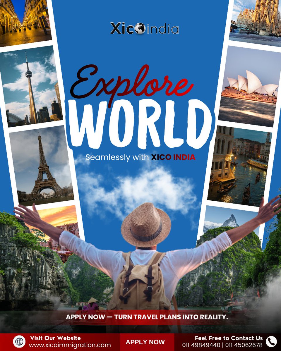 xicoindia_'s tweet image. Explore the World, Seamlessly 🌍✈️
Plan to go global? We handle your visa, stress-free.

Apply Now — Turn Travel Plans into Reality.
📞 011 49849440 | 011 45062678
📧 info@xicoimmigration.com

🌐 xicoimmigration.com

#exploretheworld #visaservices #xicoindiaservices