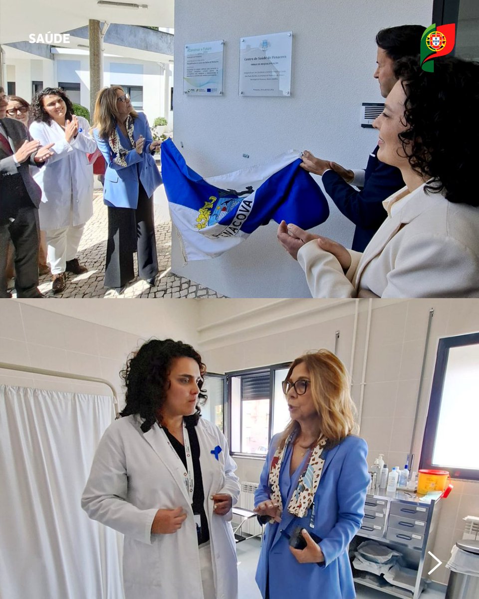 saude_pt's tweet image. A Ministra da Saúde, Ana Paula Martins, participou esta sexta-feira, dia 24 de abril, na inauguração da obra de requalificação da USF de Penacova, com um investimento superior a um milhão de euros. #Saúde #Coimbra #Penacova @Recuperar_PT