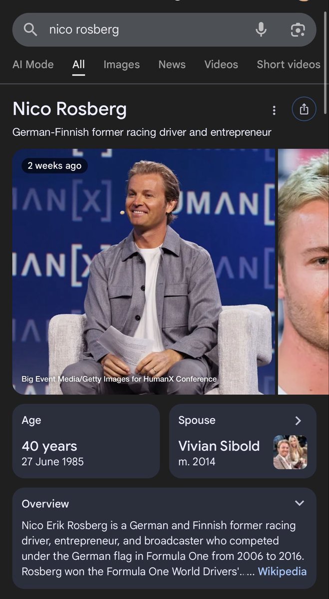 saw a bunch of posts about nico rosberg talking about him like he was a highschool girl and so i finally gave in and looked him up and he's a 40 YEAR OLD MAN?????