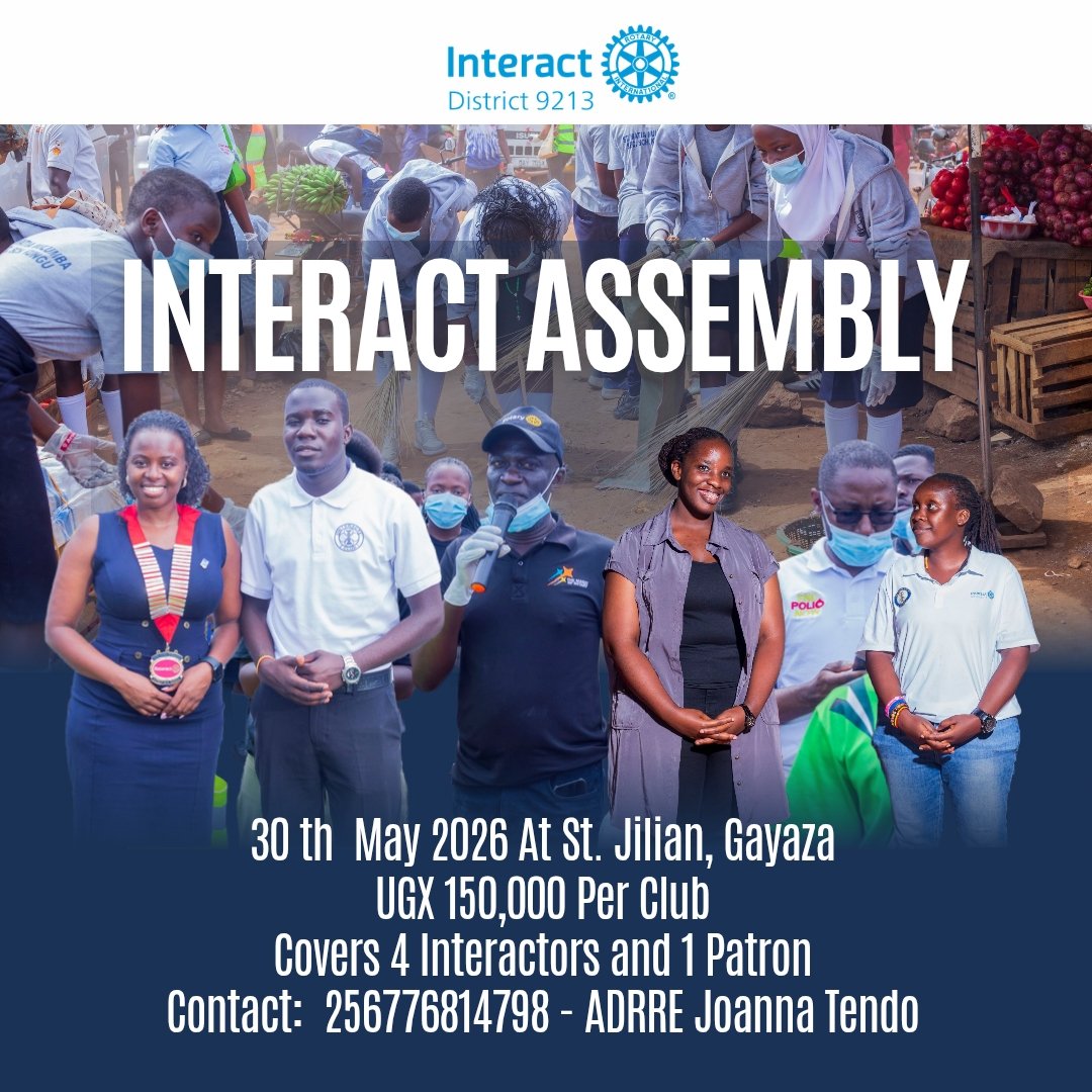 Interact_D9213's tweet image. Shalom Interactors! 
We on to crown the service year in style #TheBowOut 
#RotaryEyamba
#UniteForGood
#YouthService