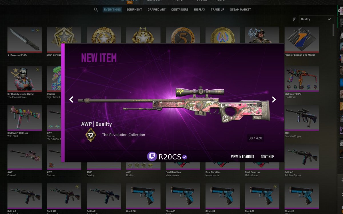 R20_cs's tweet photo. CS2 Giveaway - AWP Duality 🦑

Repost, Like and Comment to enter!

Rolling in few hours, Live on Twitch @ R20cs https://t.co/SdhvUnzHvS