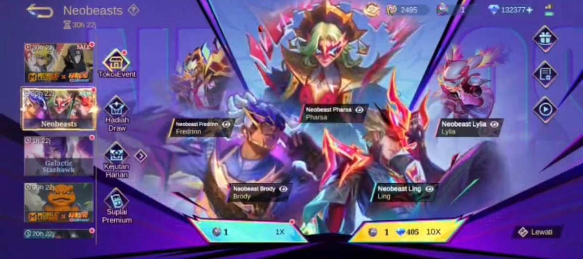 *SKIN NEOBEAST*

- price : Rp 750.000

note:
> delay 8-12 days
> untuk server rusia &amp; jepang, tapi tetep bisa gift ke server indo
> CN WAJIB KONFIRM. NO KONFIRM DENDA
> unfoll acc gift = hangus
> id gift max 3x24jam

link gc order chat.whatsapp.com/CpNqCmmgk7R3k5…

.t skin neo #zonauang
