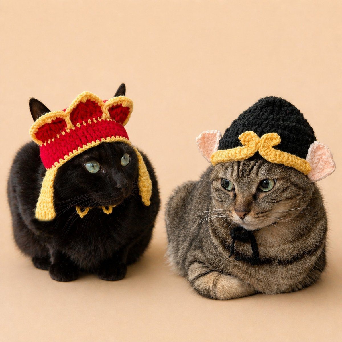 nekonote_shop's tweet photo. ＼新商品のお知らせ／
猫が主人公の西遊記始まる。
天竺までたどり着くのか。

お家の猫ちゃんはどっちのタイプ？
コメントで教えてね！
① 孫悟空
②三蔵法師

#西遊記 #猫のいる暮らし https://t.co/Ya7E1KoM4o