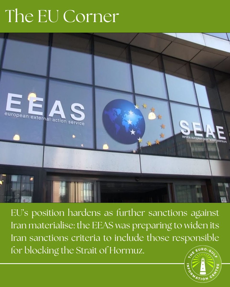 EGIC_'s tweet image. #EU’s position hardens as further #sanctions against #Iran materialise.

Read more here⤵️ 
egic.info/weekly-monitor…