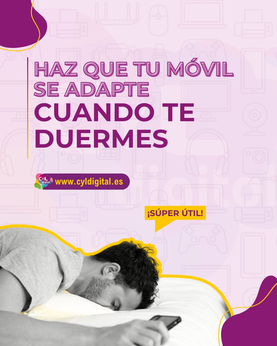 cyldigital's tweet image. 😴📱 Truco: haz que tu móvil se adapte cuando te duermes

Si eres de los que se queda dormido con el móvil… esto te interesa 👀

¿Lo conocías o eres de los que se duerme con TikTok abierto? 😏

#TrucosDigitales #Móvil #Productividad #CyLDigital