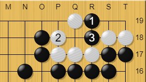 GoSensei7's tweet image. The answer to Tsumego No. 358

S19 is the correct move. Check out the diagrams below for some of the possible sequences.

#boardgame #gameofgo #囲碁
