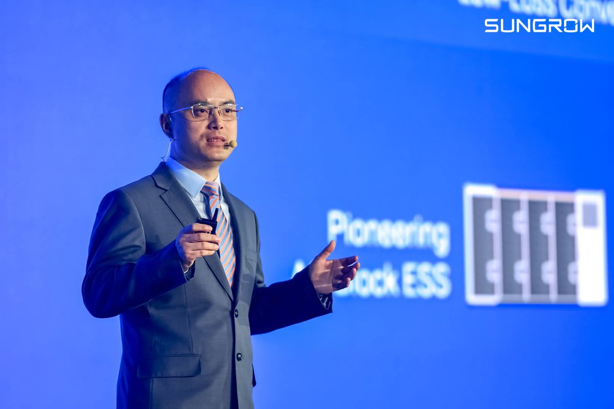 Tinsley_Ks's tweet photo. “AI is developing rapidly, and data centers require more electricity. We need a transformative power supply architecture with high efficiency, high density, and high resilience,” said Jack Gu, Vice Chairman of #Sungrow and President of PV & Storage BG, at the #GRES Summit, highlighting the accelerating transition from #IDC to #AIDC.

Under the theme “Value-Driven, Scenario-Proven,” he emphasized Sungrow’s strategic positioning in the AI data center and the critical role of power supply systems in enabling AI development.

This year, Sungrow plans to launch a dedicated Solid-State Transformer (SST) for AI data center. Built on a grid-to-chip power solution, it is designed to deliver every kilowatt-hour with reliability.

[COPIED]