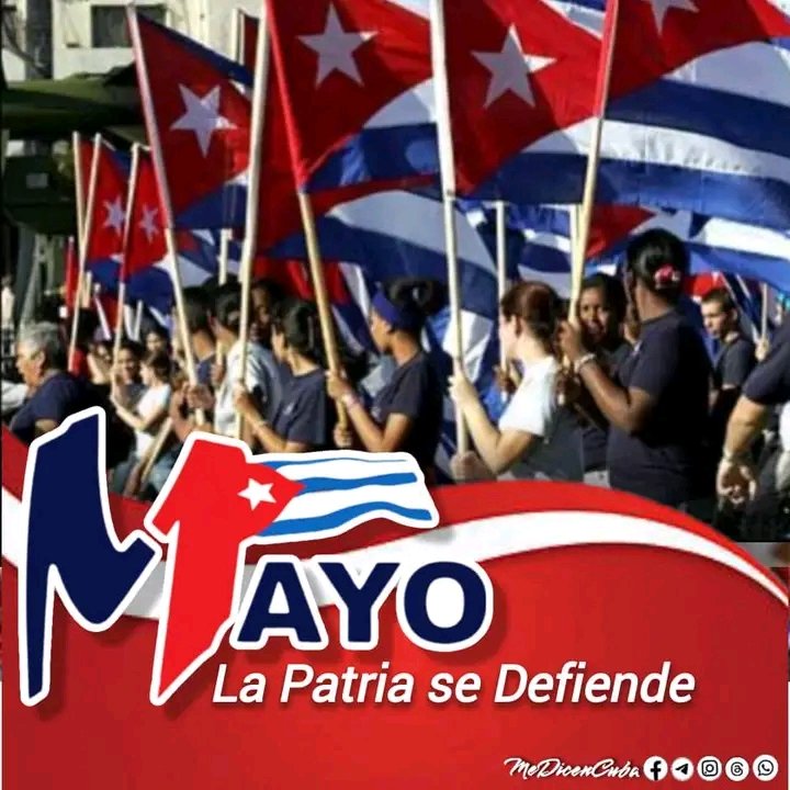 #PrimerodeMayo  No será solo desfile: será un nuevo romper el corojo. Como #Maceo en Baraguá , hoy los trabajadores cubano no aceptamos una vida sin #SOBERANÍA. Y evoco a #Martí con sus Pinos Nuevos, ese abrazo de generaciones alrededor de un mismo sueño: una patria libre
