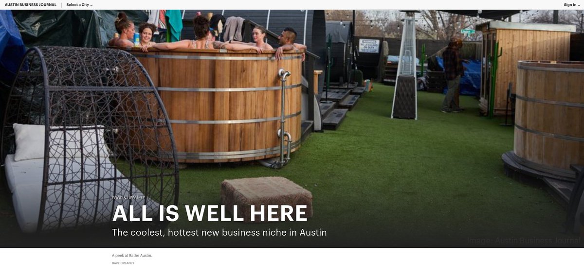 MarktheSpaman's tweet image. Austin #wellness boom: cold plunges, saunas attract entrepreneurs ~ bizjournals.com/austin/news/20… via @MyABJ Texas. #sauna #spa