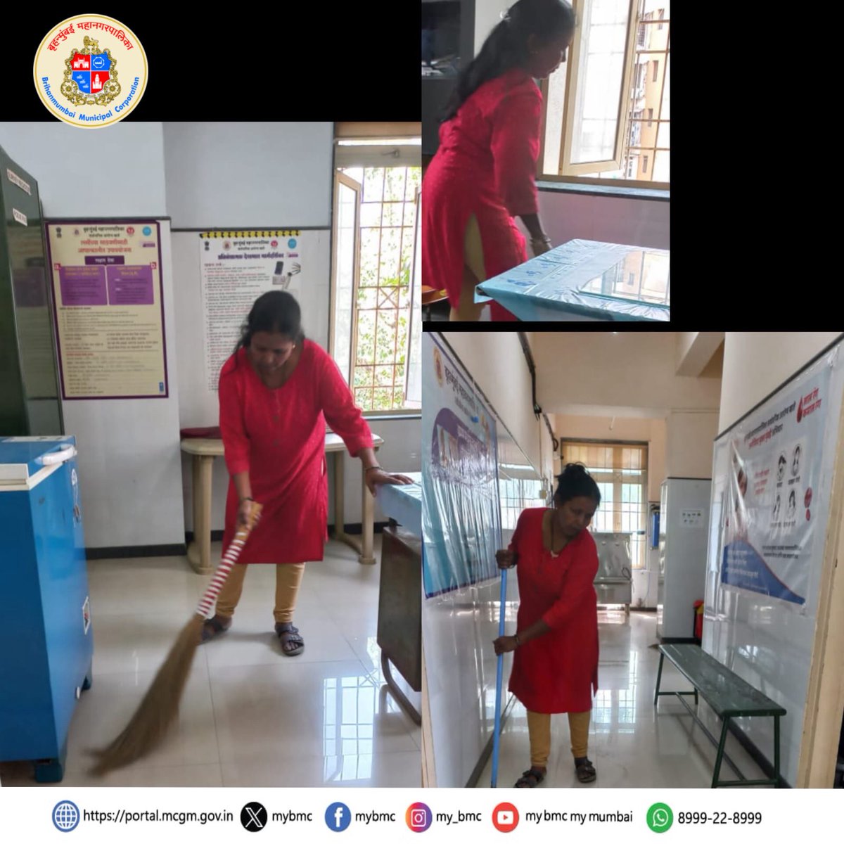 mybmcWardRS's tweet image. विशेष स्वच्छता मोहीम 🧹  

बृहन्मुंबई महानगरपालिकेच्या ‘आर/दक्षिण’ विभागातील विविध आरोग्य केंद्रांमध्ये विशेष स्वच्छता मोहीम राबविण्यात आली.  

स्वच्छतेच्या उपक्रमात विभागातील अधिकारी व कर्मचारी यांनी उत्साहाने सहभाग घेतला.     

#CleanlinessDrive 
#स्वच्छमुंबई