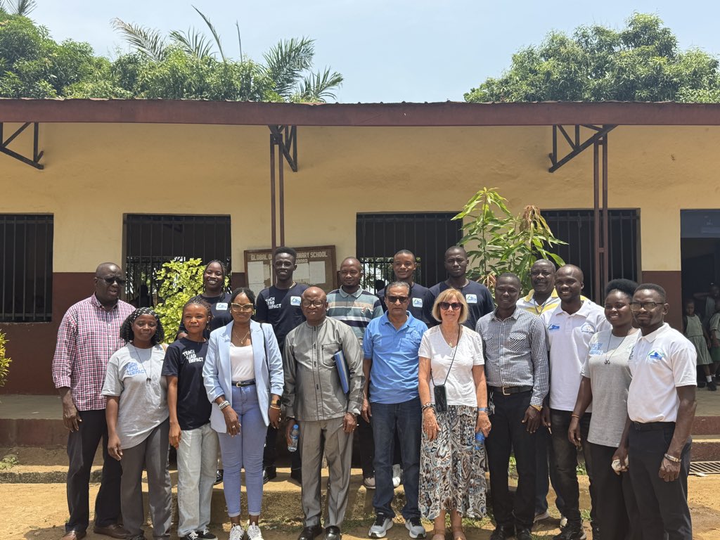 TeachForSalone's tweet photo. On the 21st of April, Teach For Sierra Leone had the privilege of hosting Dr. Mokhlesur Rahman of the World Bank and Lansana Keifala, Chairman of the Teaching Service Commission Sierra Leone, at Global Outreach Primary School in the Masantigie community. This is our first model school, currently hosting seven Fellows across KG3 to Class 6, and led by a Headteacher who is also an alum of Teach For Sierra Leone.

The visit offered a firsthand look at how Fellows are driving classroom impact and improving learning outcomes in the community. Across levels, pupils demonstrated growing engagement and curiosity within supportive and inclusive learning environments.

The school’s Student Leadership Council and Climate Club also showcased student-led initiatives, reflecting a strong culture of responsibility and leadership among pupils.

During stakeholder and community engagement, the school administration and community members expressed sincere appreciation for the intervention and its positive impact on their children’s learning. Our guests also acknowledged the work being done, recognizing its contribution to strengthening education in underserved communities.

To conclude the visit, Dr. Rahman and Mr. Keifala held a direct engagement with Fellows, gaining deeper insight into their experiences, challenges, and the impact of their work.

This visit underscores the importance of collaboration between government, partners, and communities in advancing access to quality education. Teach For Sierra Leone remains committed to building a movement of transformational leaders working to ensure every child has the opportunity to succeed.

Teach For All Ireland in Sierra LeoneWorld Bank AfricaWorld Bank GroupMinistry of Basic and Senior Secondary Education SLEmbassy of Iceland in FreetownGerman Embassy Freetown, Sierra LeoneChildFundUNICEFUnited Nations Development Programme - UNDPBRAC

@tfslcommunications
