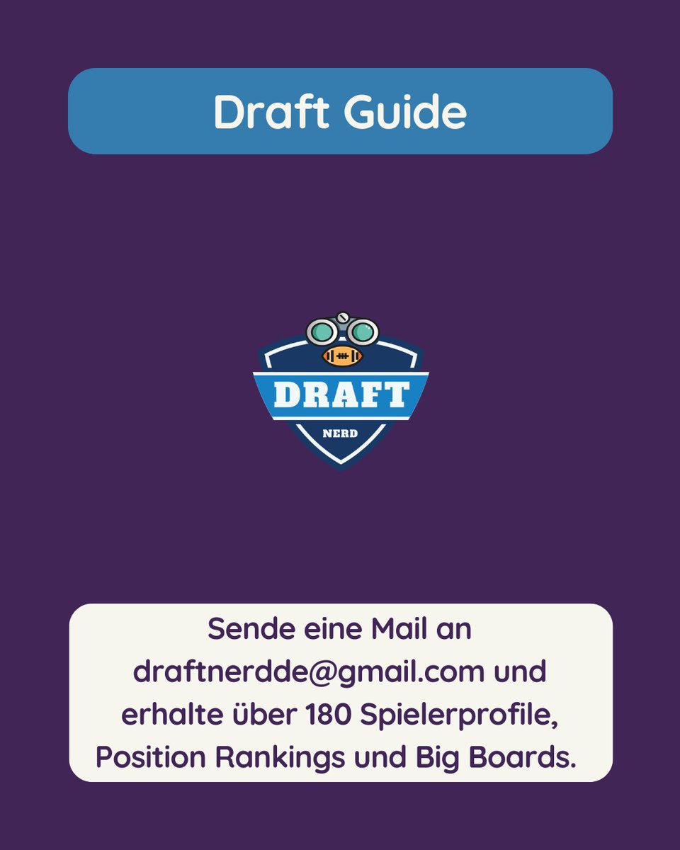 Draft_Nerd's tweet photo. Dein "WTF-Moment" der ersten zwei Tage #NFLDraft?
Schreib es in die Kommentare!
Und jetzt gibt es im Verlauf die BEST PLAYER AVAILABLE...
#rtlnfl #draftnerd #draft2026 #draftguide
Alles dazu gibt es per Mail im Draft Guide an 📨 draftnerdde@gmail.com https://t.co/oV5KHSZder