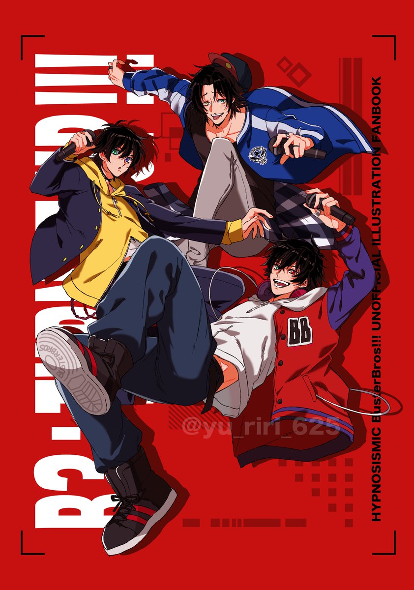 5月イラスト本の表紙❤️💙💛