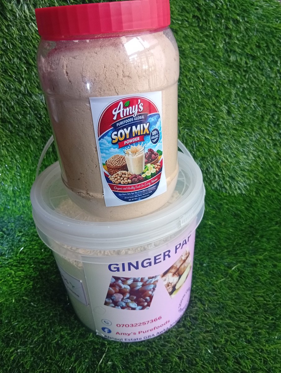 Amyspurefood's tweet image. We have Ginger pap and Soy mix available 

Pap.  10k
Soy mix. 7k

Our location is Awka 
Send a message 
07032257366

#natural #OrganicEats