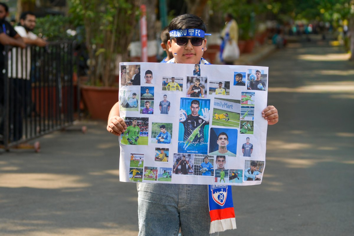 bengalurufc's tweet image. The soul of Kanteerava! 💙

#WeAreBFC #ISL12 #BFCMCFC #Jotheyali