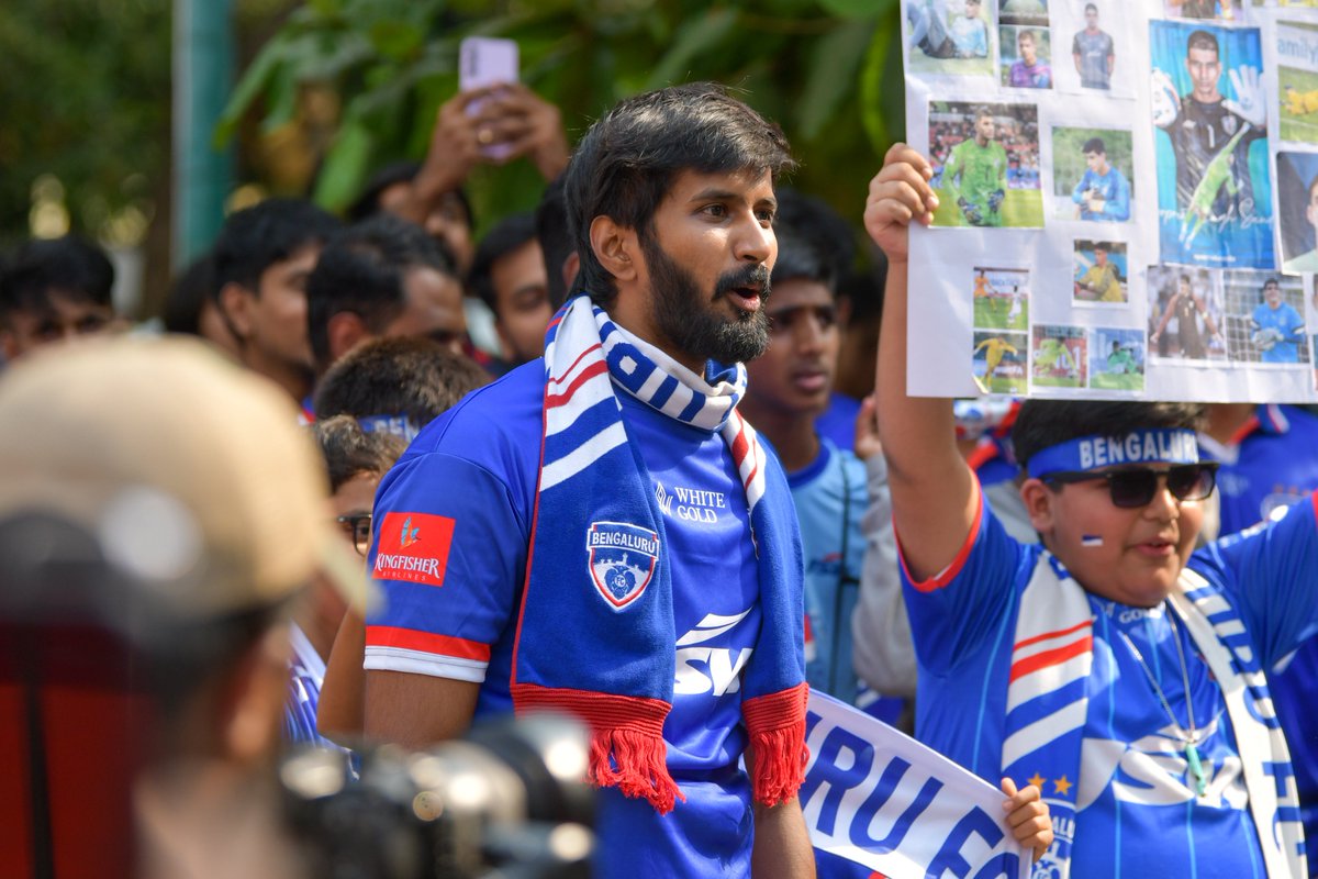 bengalurufc's tweet image. The soul of Kanteerava! 💙

#WeAreBFC #ISL12 #BFCMCFC #Jotheyali