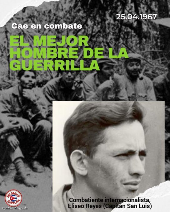 <a href="/mimovilespatria/">mimovilespatria</a> Capitán Eliceo Reyes ¡Capitán San Luis! "EL MEJOR HOMBRE DE LA GUERRILLA"
#CheVive 
#MiMóvilEsPatria