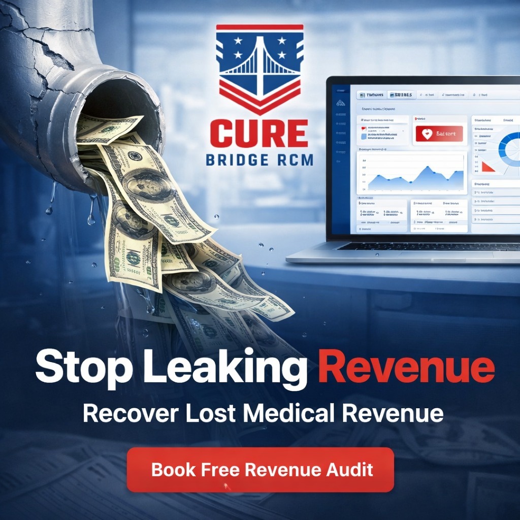 curebridgercm's tweet image. Stop leaking revenue 💸

Your practice could be losing thousands due to billing inefficiencies.

We help you recover it.

📊 Book your FREE Revenue Audit today 👇

#MedicalBilling #RCM #Healthcare