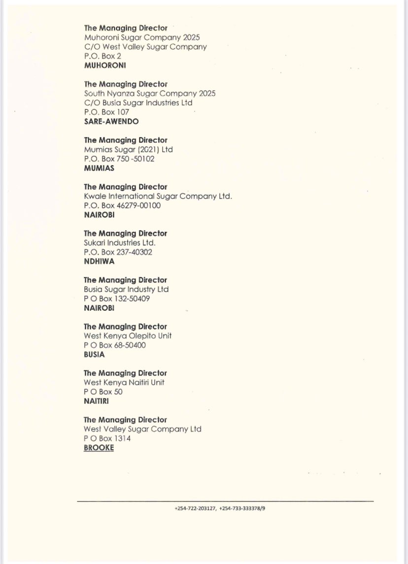 KENYA SUGAR BOARD tweet media