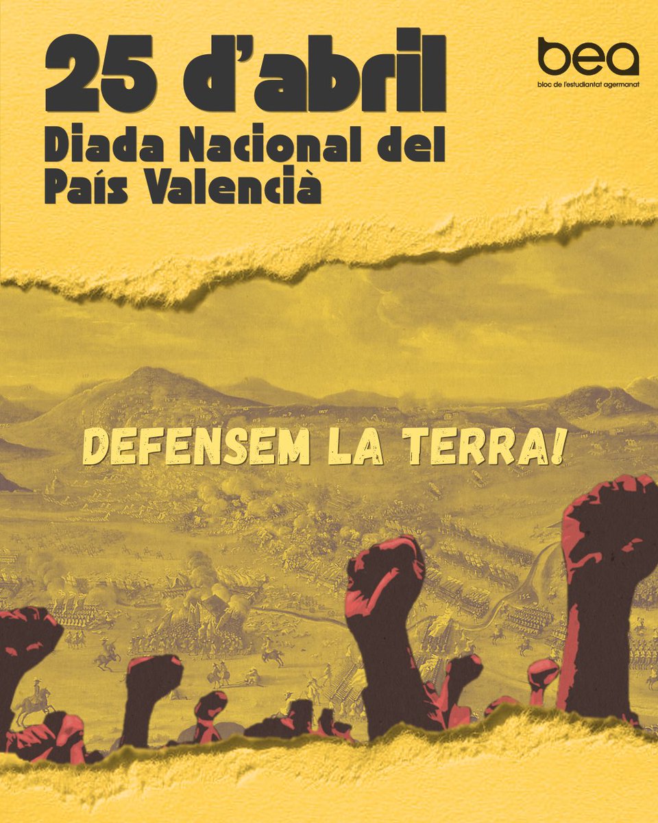 bea_UV's tweet photo. 25 d’abril: ni oblit ni renúncia. Memòria viva, dignitat i lluita per allò que som i volem ser 💛🔥 https://t.co/kj7rFHAoEt