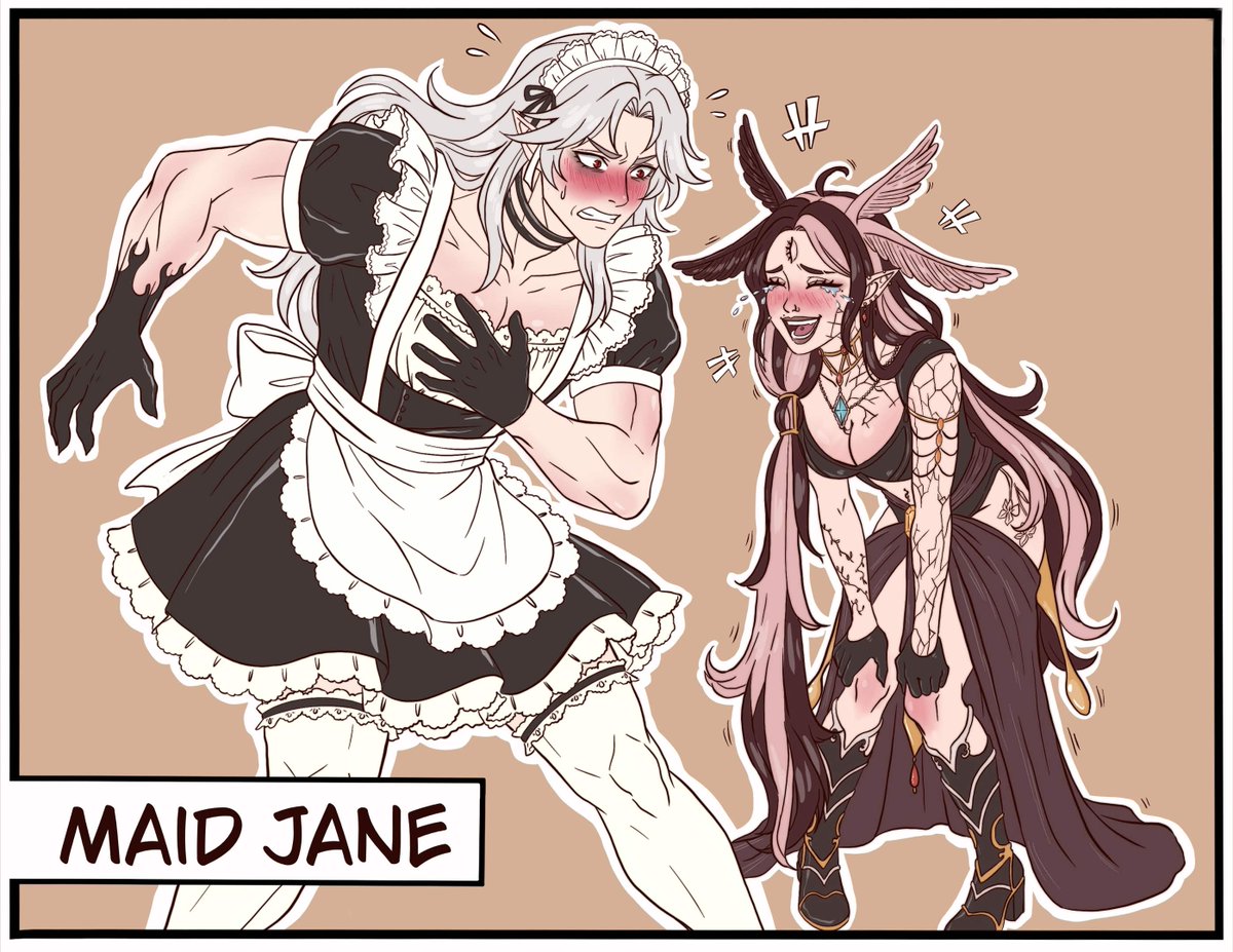lucy_shrooms's tweet photo. Yes I put him in a maid dress. No I didn't get banned. Yes he likes it.☺️

#inkpire https://t.co/psdRPX23Be