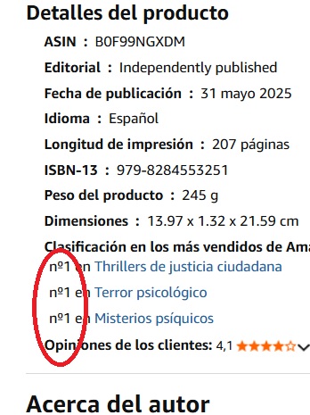 arbarrios20's tweet image. La verdad espera para mirarte a la cara.
LO QUE SIEMBRAS amzn.to/48oYVeh
Un thriller absorbente con tensión hasta la última línea.
Nº 1 en todas sus categorías de #libros en #Amazon 
Oferta limitada: #ebook por 0, 99 €

#Kindleunlimited #thriller #bookstagram #salamanca