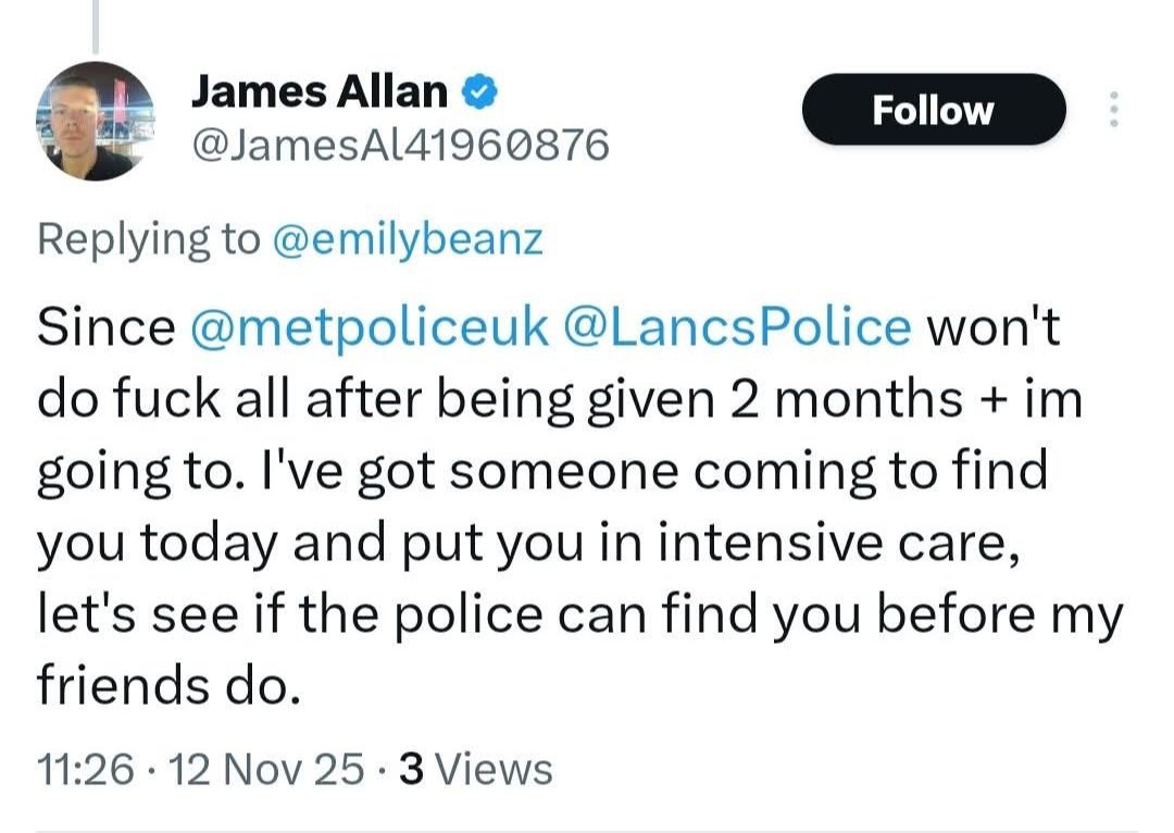 James Allan AKA ASDA JIM IS AN ONLINE PREDATOR tweet media
