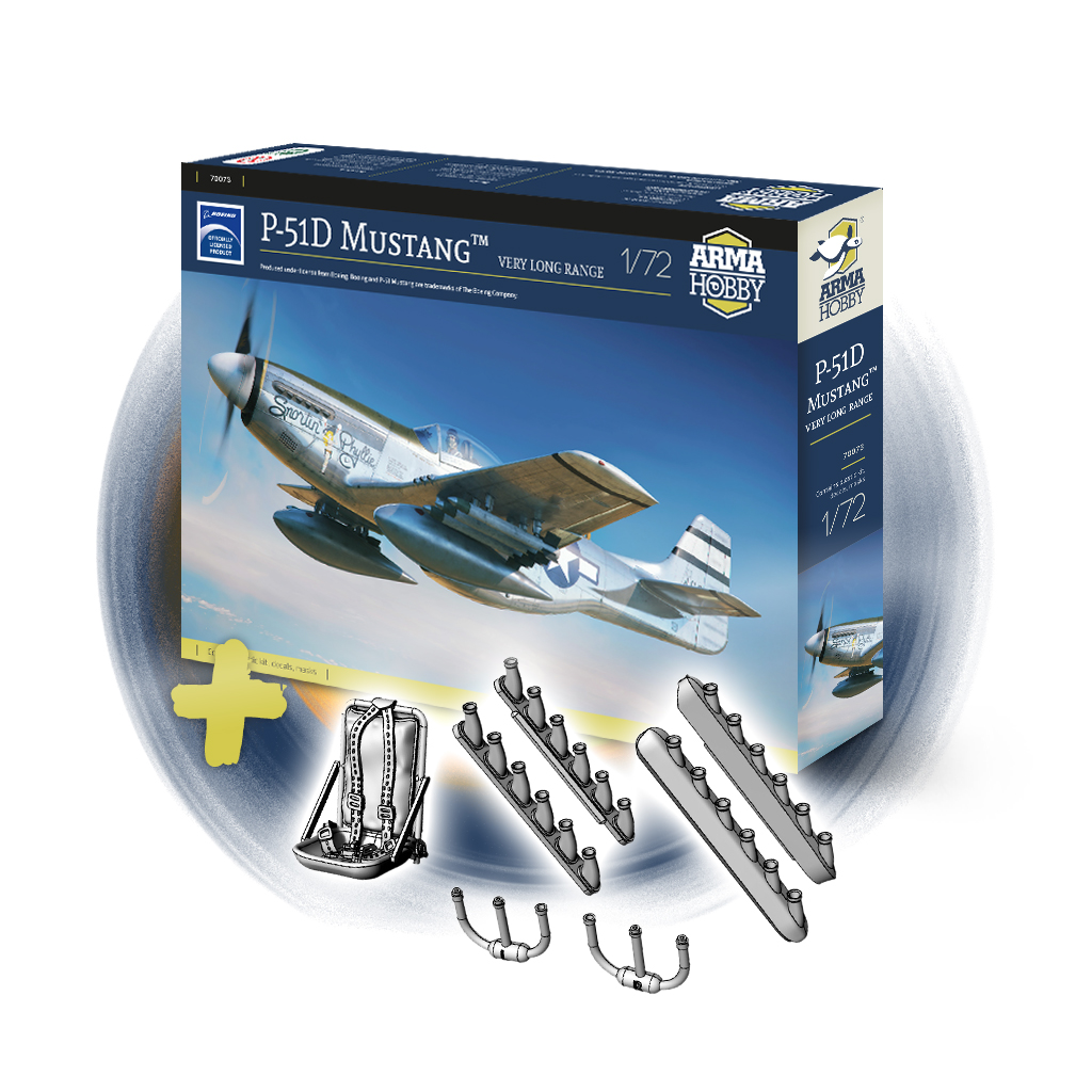 ArmaHobby's tweet image. New pre-orders are live.

From early Pacific battles to missions over Japan:

✈️ F4F-3 Wildcat – new tooling
✈️ P-51D Mustang VLR – Iwo Jima fighter

Which would you build first?➡️ armahobby.com/group/preorder…

#ArmaHobby #Wildcat #Mustang #ScaleModel #172scale #TTModelarze