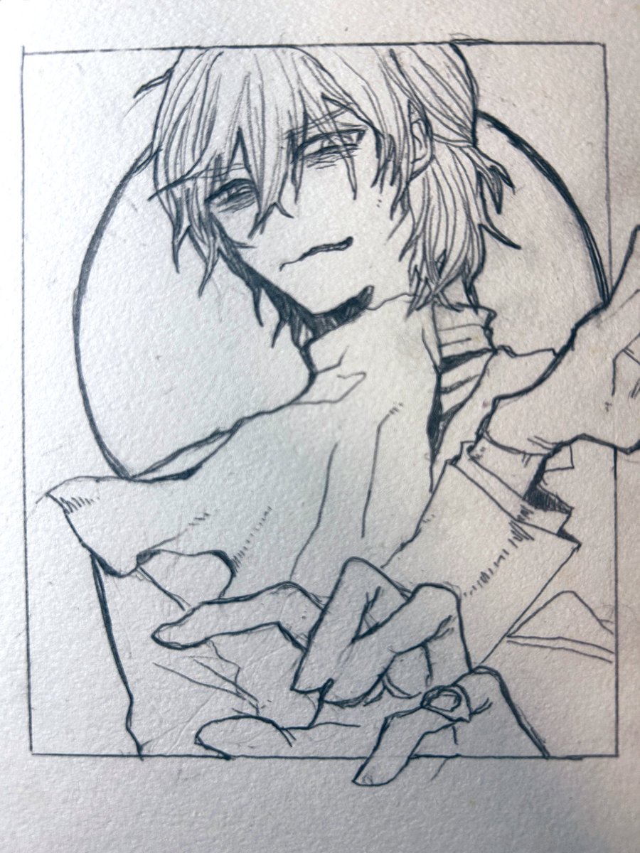 アナログで色塗ろうか  うまいことPCで色ぬれるのかな まよう