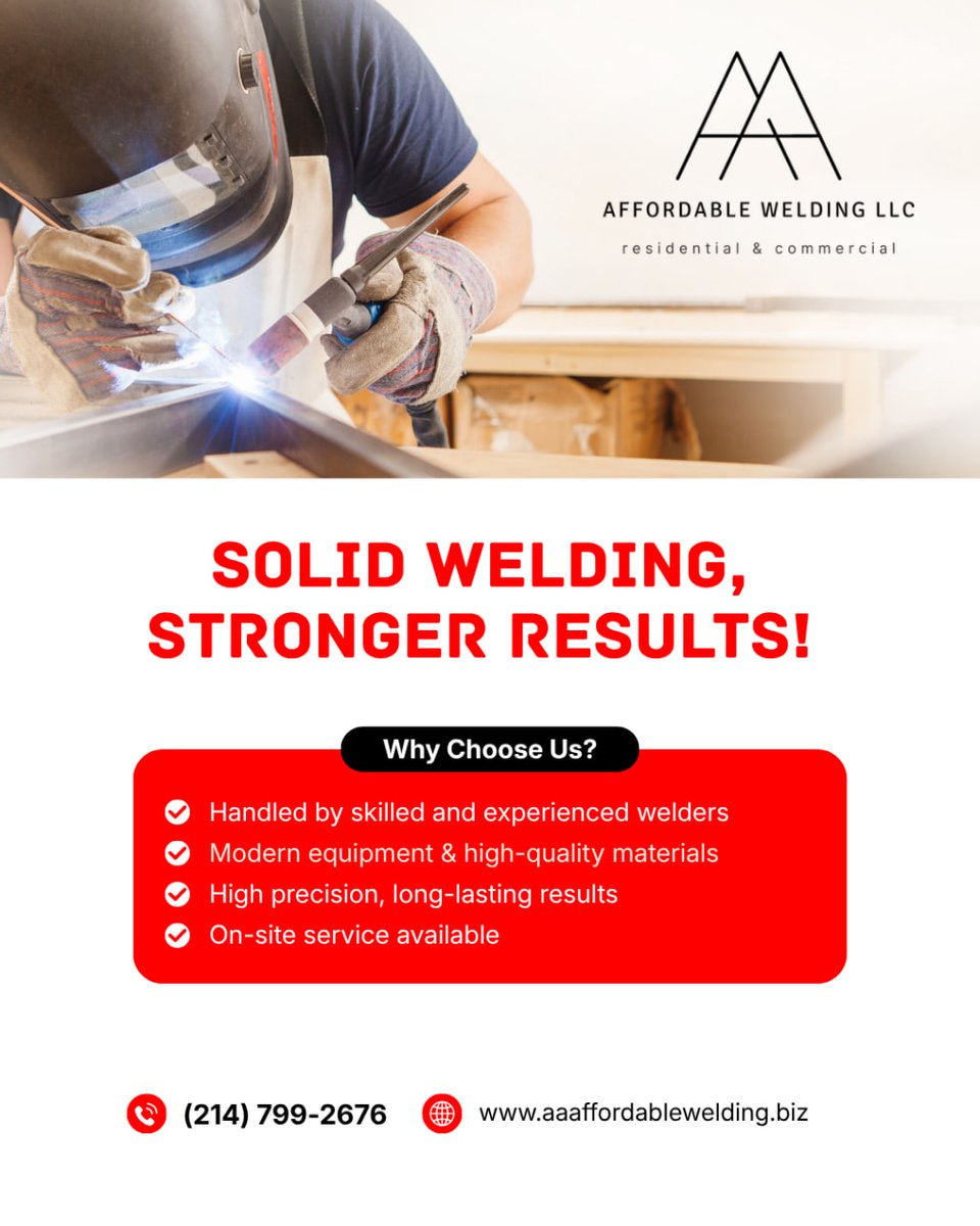 aaaffordablewel's tweet image. AA Affordable Welding, LLC  residential &amp;amp; commercial welding and fabrication. From concrete steps, fencing, and railings to carports, awnings, and CAD drawings with engineer stamping, we’ve got you covered.

#Welding #Fabrication #SanAntonio #Austin #Dallas #AAAffordableWelding