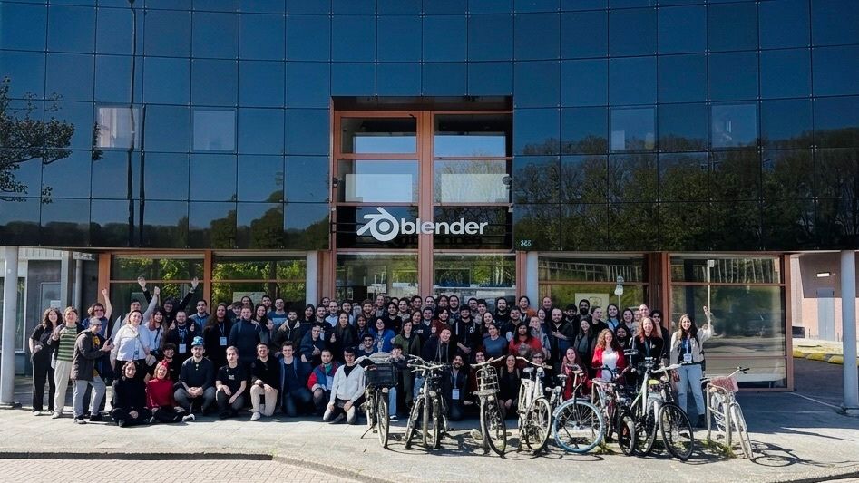 Blender's tweet image. The @GodotCon just wrapped up! The Blender HQ hosted a small meet-up of Godot and Blender users this weekend. Open source and human connection at its finest 🧡🩵 #b3d #Godot