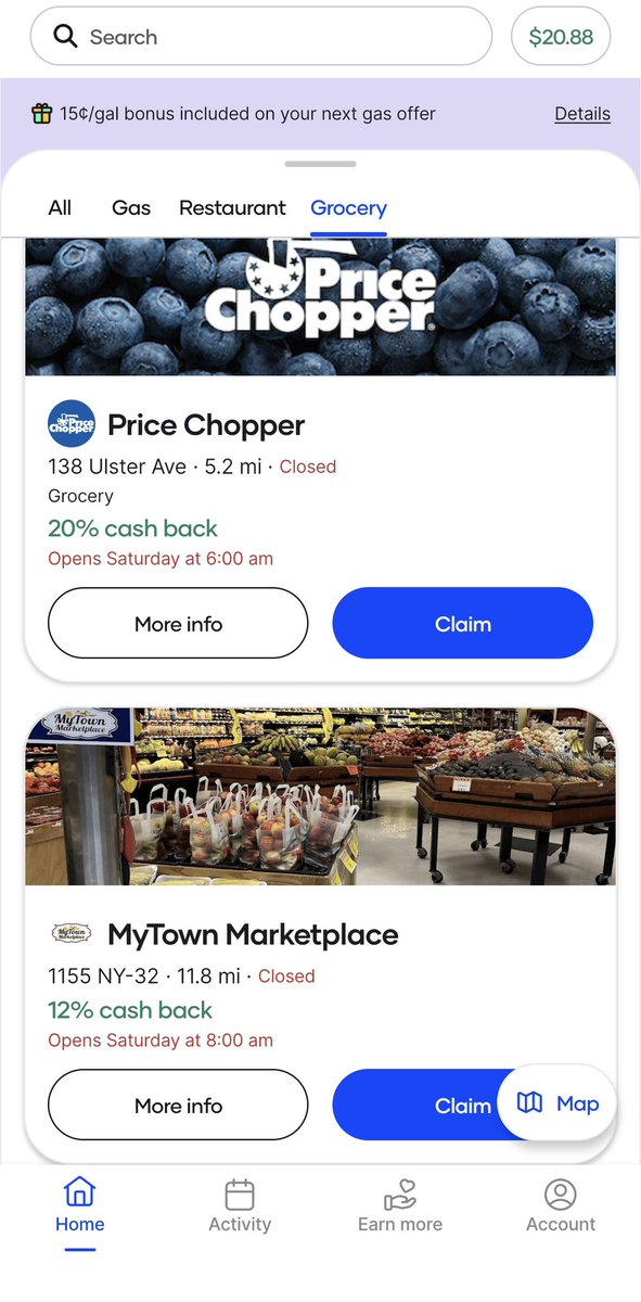 HAMILTON_XTC's tweet image. Download Upside with my link or use my code JOHN438494 to get 15¢ per gallon extra cash back on your first gas fill-up and 10% extra cash back on your first restaurant or grocery purchase! 

upside.app.link/JOHN438494

#gas #groceries #restaurant #food #savemoney #money