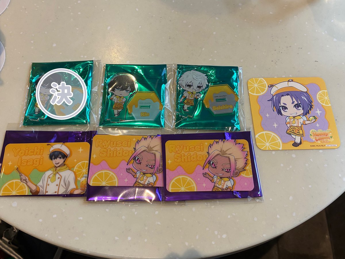Naka__0000's tweet photo. ブルーロック コラボカフェ本舗

求➜蜂楽廻、糸師冴（なんでも検討可）

譲➜ アクスタ 凛、凪
         硬質カード 潔（等身）、士道(SD)
        コースター 玲王

⟡凪は士道含む方最優先
⟡郵送のみ
⟡検索からでも気軽にお声がけ下さい https://t.co/oqfUWaBhJ3