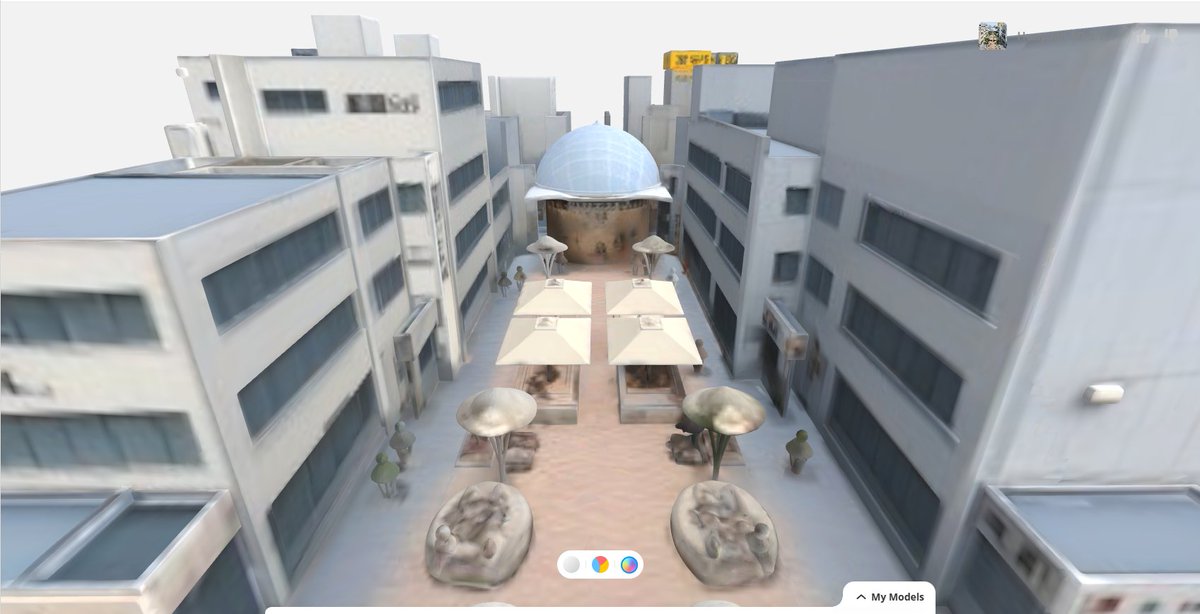 平面図（高松4町パティオ）→ Geminiでパース → 3D化に挑戦（無料ツールのみ）。
平面図＋テキストからここまで立ち上がるのは驚き。
3Dはまだ粗いが、方向性はかなり見えてきた。