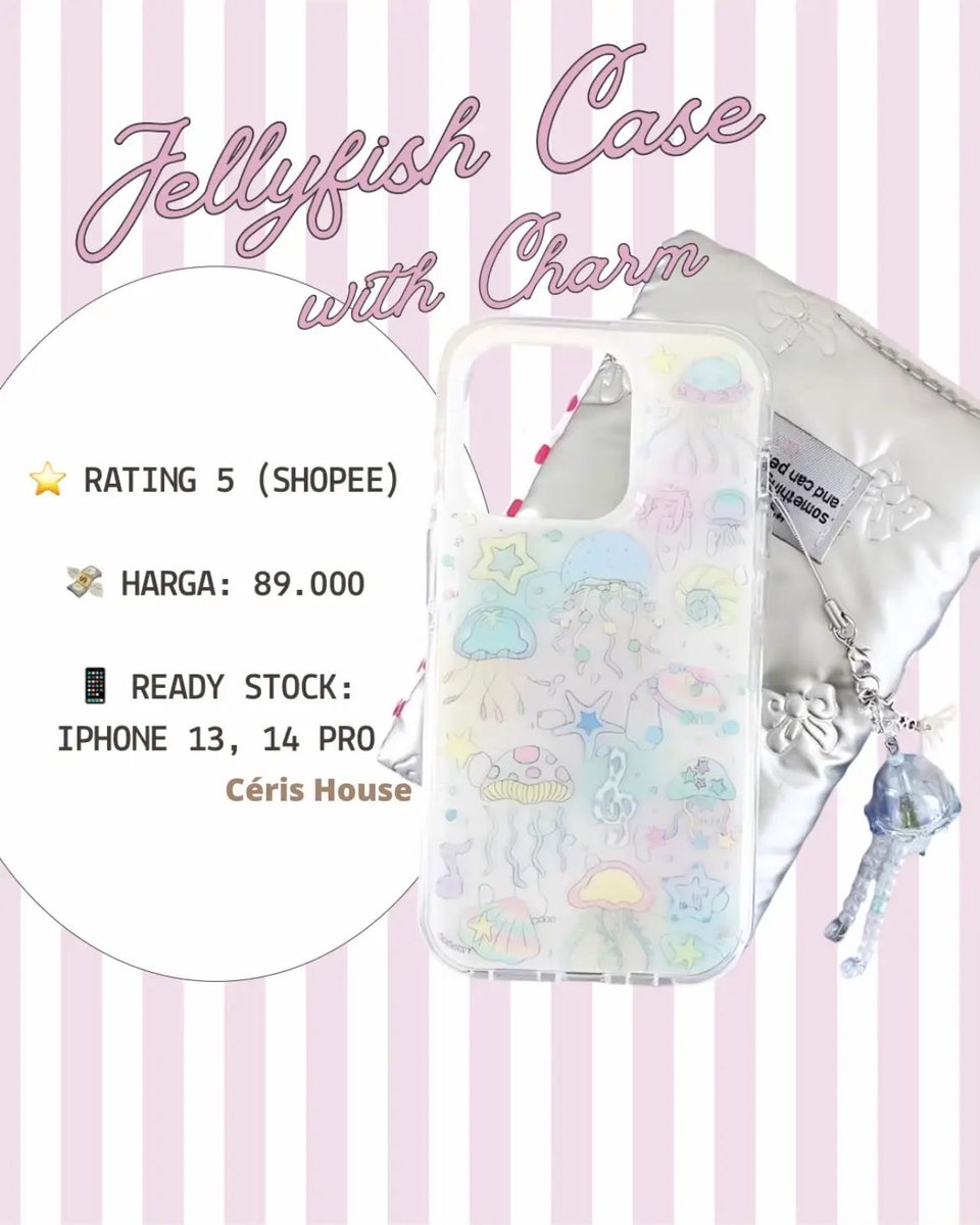 CerisHouse's tweet image. hai haiii cherish! aku mau rekomendasiin case iphone yang lucu dan pastinya berkualitas yaa… 
if you are interested, click this link to purchase : collshp.com/cerishouse
#case #casing #cute #viral #fyp #aesthetic