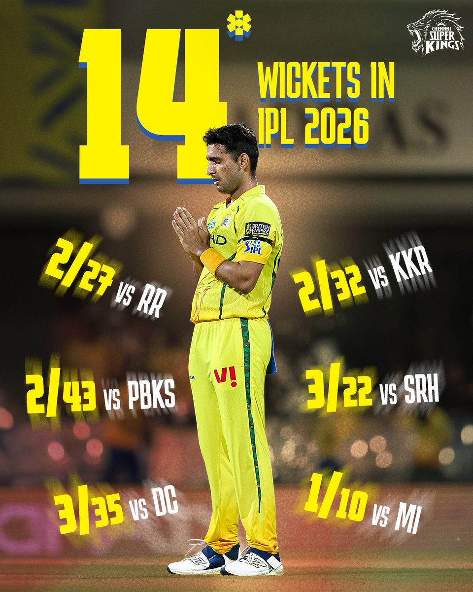 ChennaiIPL's tweet image. Wickets ✅ 
Purple Cap ✅ 
Anshul blazing through 🔥

#WhistlePodu #Yellove