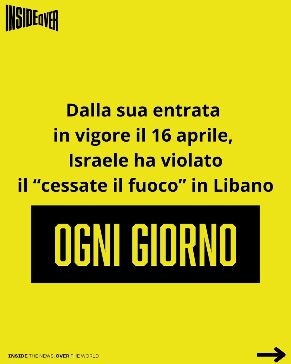 insideoverita's tweet photo. Venerdì 24 aprile Israele ha condotto 31 attacchi nel Libano meridionale, causando la morte di almeno sei persone e il ferimento di altre due.

Dal 2 marzo l’esercito israeliano in Libano ha ucciso 2.491 persone, ferito 7.719.

Il cessate il fuoco di 10 giorni, entrato in vigore il 16 aprile, è stato violato quotidianamente da Israele.

Il ministro della Difesa Israel Katz, il mese scorso, ha dichiarato l’intenzione di distruggere tutte le abitazioni nei villaggi libanesi vicino al confine, secondo il “modello di Rafah e Beit Hanoun”, città di Gaza rase al suolo dalle forze israeliane durante il genocidio.

Dopo la tregua, un portavoce delle Forze di Difesa Israeliane (IDF) ha vietato ai civili di rientrare in decine di villaggi a sud della cosiddetta “linea gialla”, mantenendo truppe nel Libano meridionale e continuando a demolire infrastrutture.

Secondo fonti israeliane, Israele ora controlla circa il 5% del territorio libanese.

Un’analisi di BBC Verify, basata su immagini satellitari, mostra l’entità della distruzione: oltre 1.400 edifici demoliti dal 2 marzo.

Le demolizioni sono proseguite anche dopo il cessate il fuoco del 16 aprile, contribuendo allo sfollamento di circa 1,3 milioni di libanesi.

Il quotidiano israeliano Haaretz riporta che soldati e riservisti stanno saccheggiando ingenti quantità di proprietà civili da case e attività commerciali nel Libano meridionale, secondo quanto riferito al giornale da soldati e comandanti di stanza sul campo.

Secondo le testimonianze, il furto di motociclette, televisori, quadri, divani e tappeti è diventato un fenomeno di routine, e i responsabili sul campo, pur essendone a conoscenza, non hanno ancora preso alcun provvedimento disciplinare.

Le forze di pace ONU in Libano (UNIFIL) hanno registrato oltre 10.000 violazioni da parte di Israele dell'accordo di “cessate il fuoco” di novembre 2024. In quel periodo l’IDF ha ucciso oltre 300 persone.

#lebanonunderattack #israel