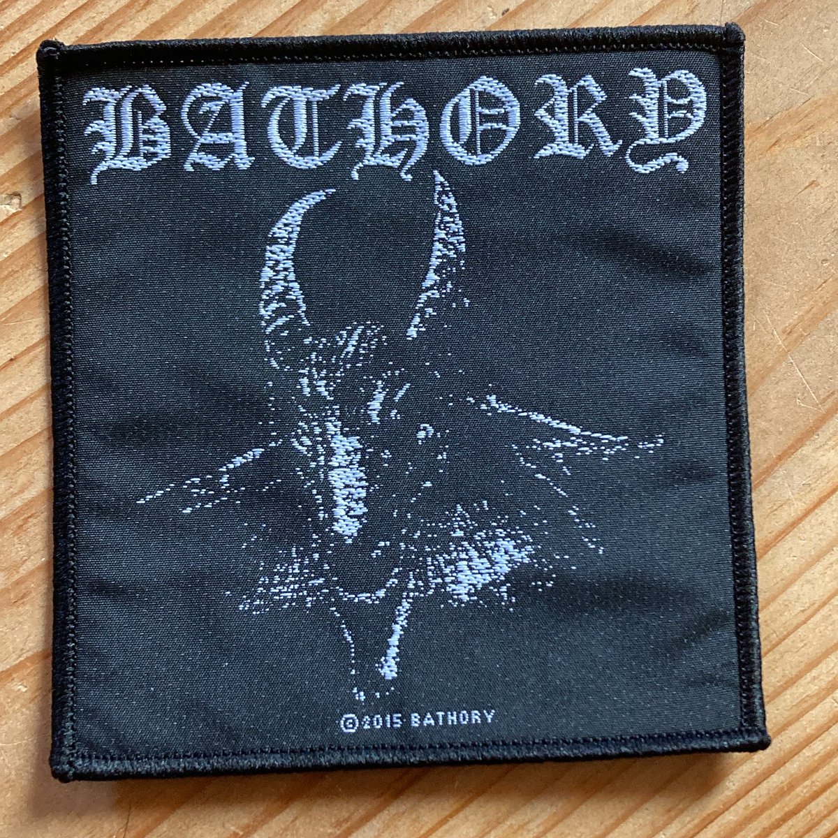 hammerbund's tweet photo. Bathory - Goat Patch

10 x 10 cm, woven patch

10$ incl. Versand

#Bathory https://t.co/0I9IwB9gyU