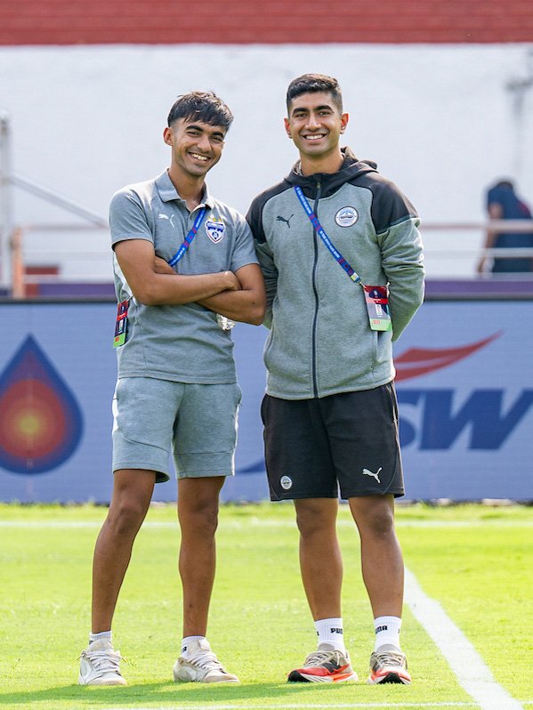 bengalurufc's tweet image. Out and about at the Fortress! 🔵

#WeAreBFC #ISL12 #BFCMCFC #Jotheyali