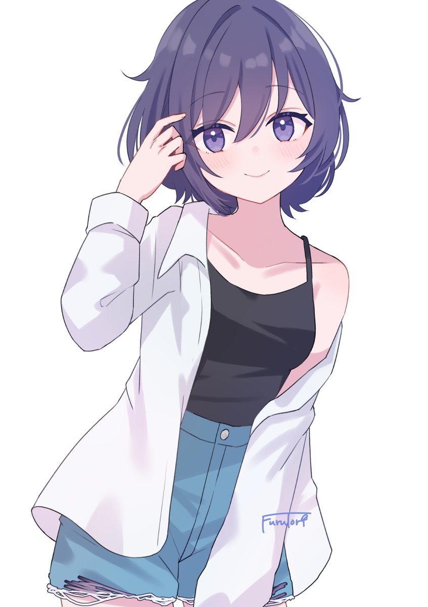 Furu10ri's tweet photo. ショートカットちゃん
＃創作イラスト https://t.co/VxHgrtDzwd