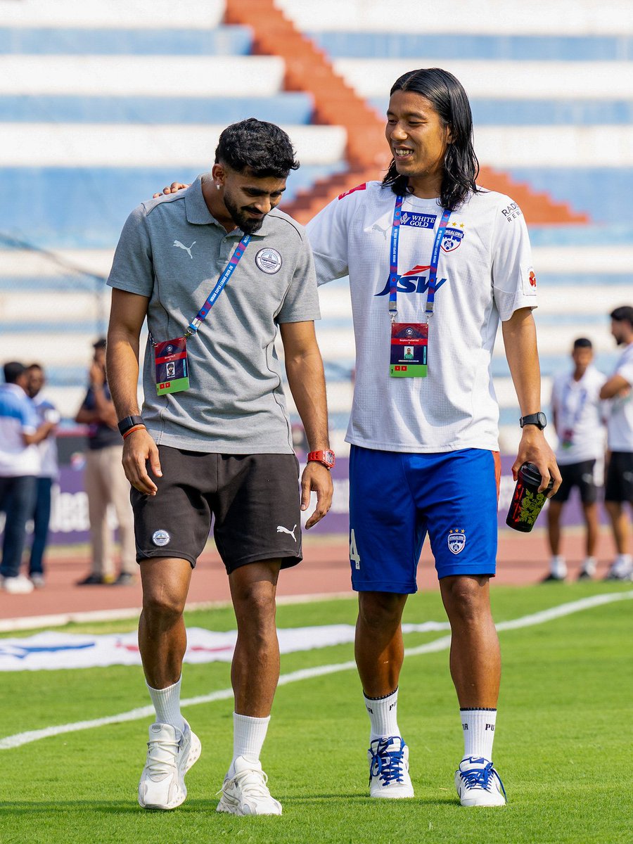 bengalurufc's tweet image. Out and about at the Fortress! 🔵

#WeAreBFC #ISL12 #BFCMCFC #Jotheyali