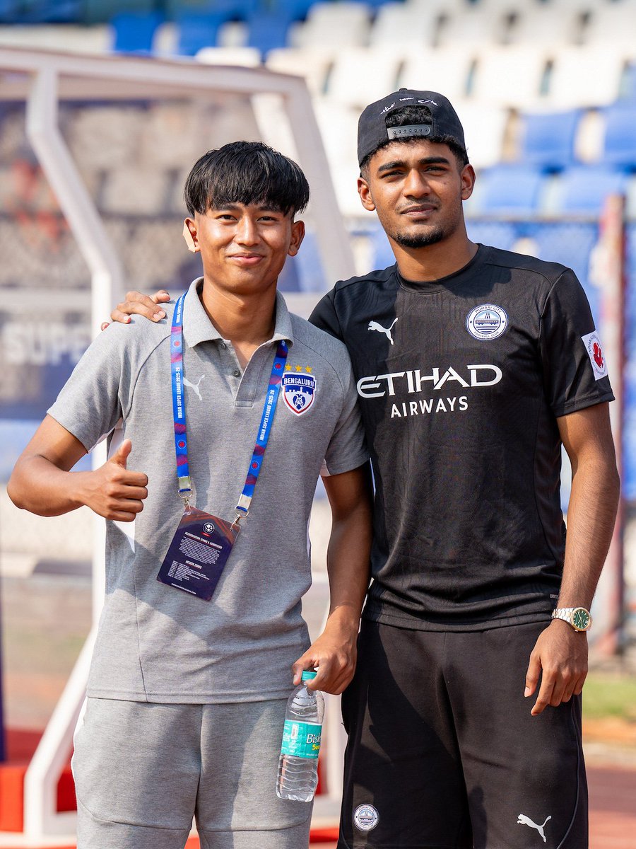 bengalurufc's tweet image. Out and about at the Fortress! 🔵

#WeAreBFC #ISL12 #BFCMCFC #Jotheyali