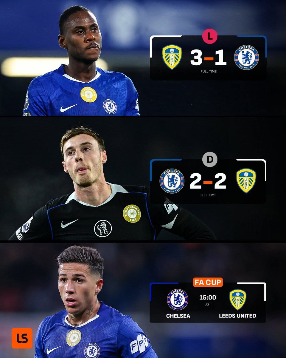 allleedsaway's tweet image. We haven't lost to Chelsea this season.

Will Leeds United  get to the final 🤞🙏🙌💪

#lufc #leeds ##leedsunited #cfc #Chelsea #facup