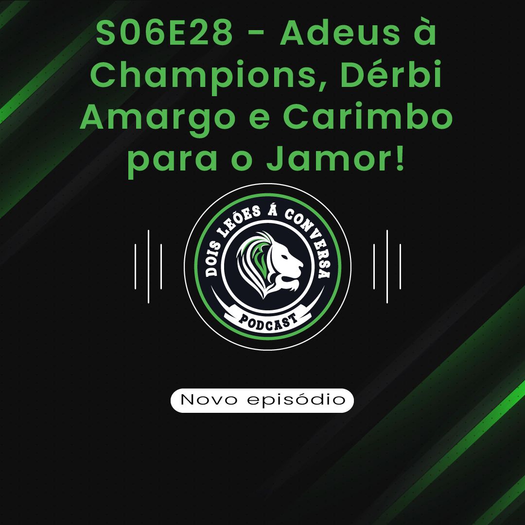 Que semana de loucos! 🦁 Do adeus à Champions no Emirates à festa da Taça no Dragão. Analisámos o dérbi, o estado físico da equipa e a nova lei da cerveja nos estádios. 🍻

Estamos no Jamor, mas a que custo? 👇
Ouve aqui:linktr.ee/doisleoes