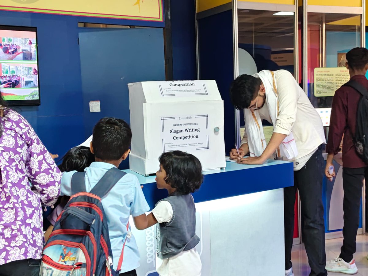 RamanCentre's tweet image. ✍️🌱 Creative slogans promoting cleanliness at @RamanCentre, a unit of @ncsmgoi @MinOfCultureGoI  under Swachhata Pakhwada 2026.
#Swachhata #SloganWriting #Nagpur