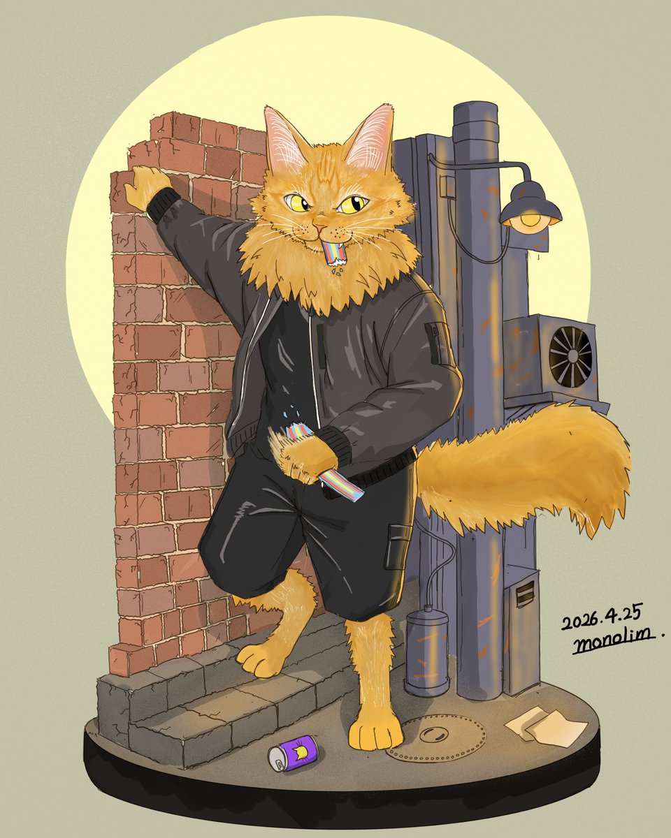Tiny_KinkTail's tweet image. MEWYORK 5番街
獣人猫らいむは、ちゅ〜るしか食べねぇ🐾

#何度でも見てほしいお気に入りを貼るタグ
#イラスト好きな人と繋がりたい
#anthro