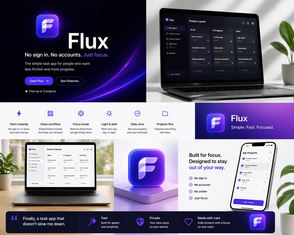 Flux tweet media