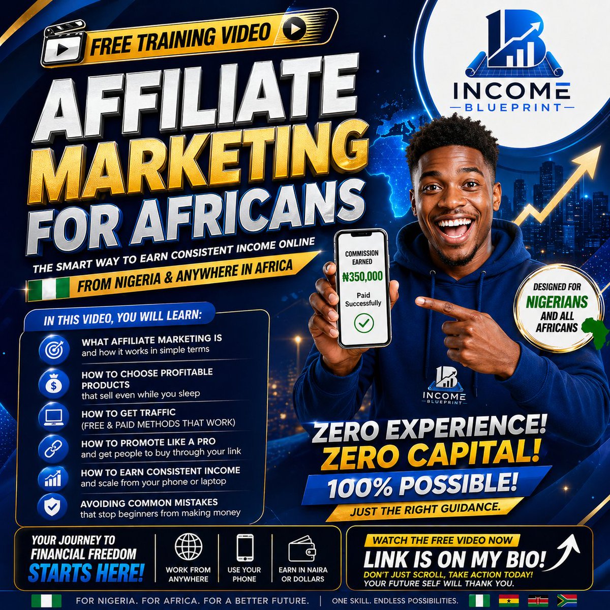 Digitalincome_6's tweet image. Salary no dey last? 😅
That’s why many Nigerians are turning to affiliate marketing…
✔️ No product needed
✔️ No upfront cost
✔️ Works with just your phone
I found a FREE training that breaks it down simply 👇
⚠️ If you’re serious, check link in bio now
#SideHustle #MakeMoney