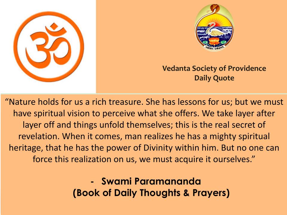 #Vedanta Society of #Providence Daily Quote: