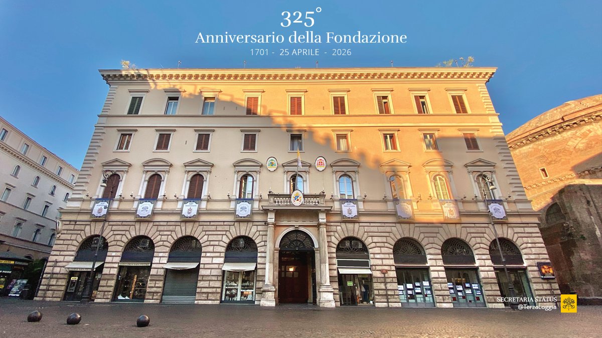 TerzaLoggia's tweet photo. Oggi ricorre il 325° Anniversario della Fondazione della Pontificia Accademia Ecclesiastica (1701), istituita da Papa Clemente XI e parte integrante della Segreteria di Stato. Da oltre tre secoli forma i sacerdoti chiamati al servizio diplomatico del Successore di Pietro. https://t.co/esQvqymji8